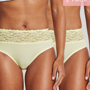 2 Pack Glowlights Hi Rise in Lemon Icing by Kayser Lingerie