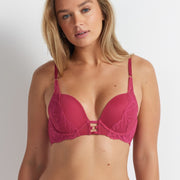After Dark Out All Night Push Up Bra in Campari by Kayser Lingerie