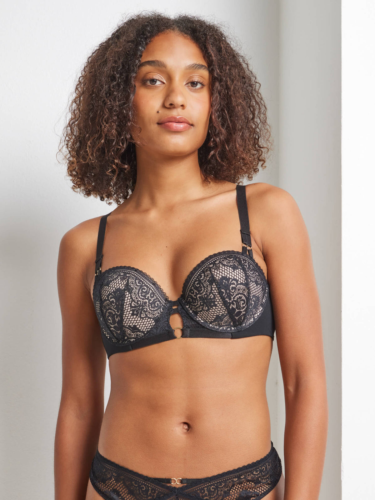 After Dark Fiesta Push Up Bra in Black by Kayser Lingerie