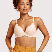 Be Real Lace Push Up Bra in Shell by Kayser Lingerie