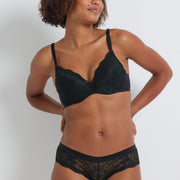 Be Real Lace Bikini Underwear in Black by Kayser Lingerie