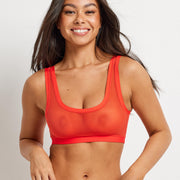 Be You Mesh Scoop Crop Bra