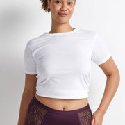 Elevated Lace & Micro Full Brief in Plum by Kayser Lingerie
