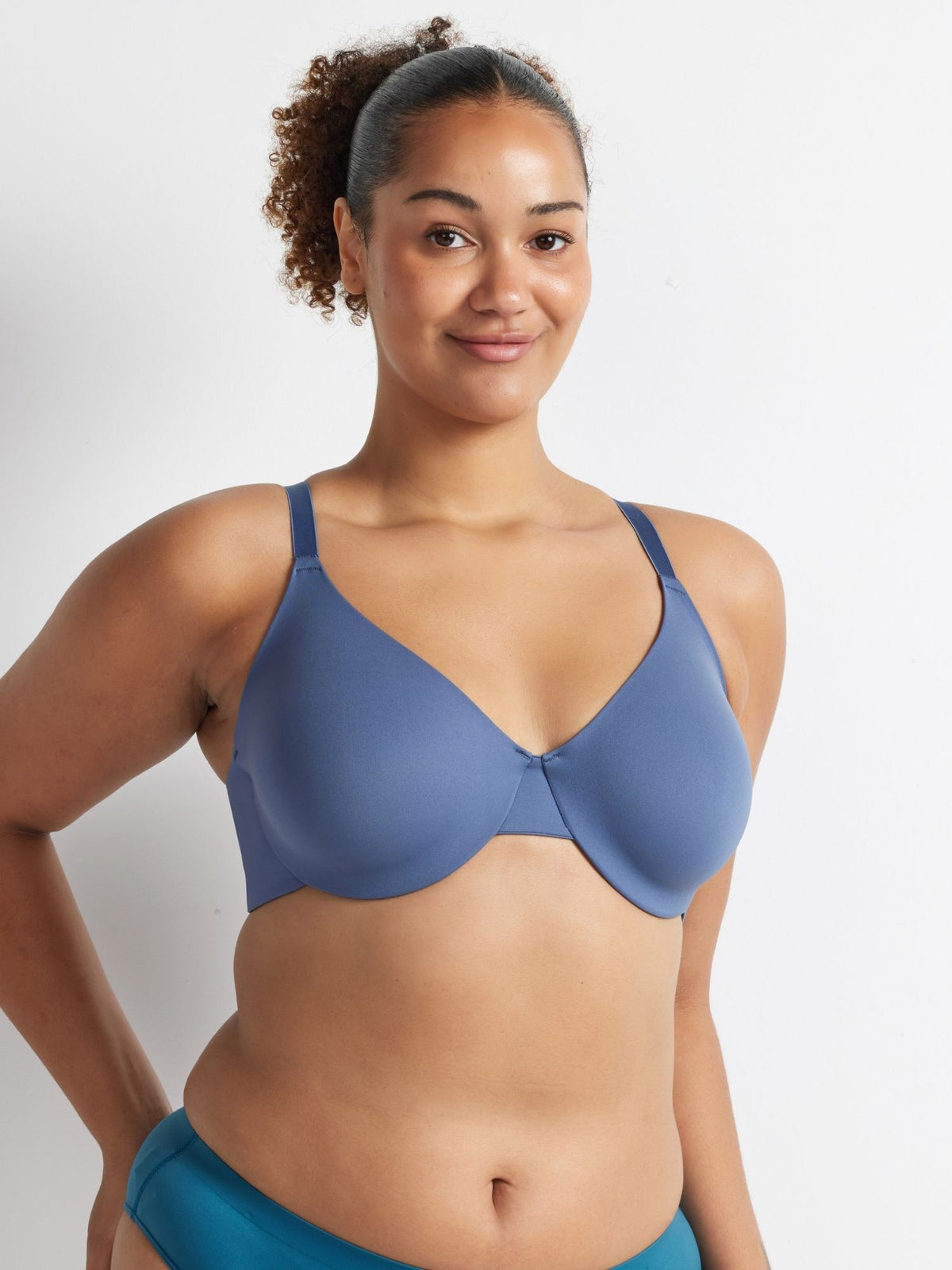 Hold Up Iconic Underwire Bra in Vintage Indigo by Kayser Lingerie Australia