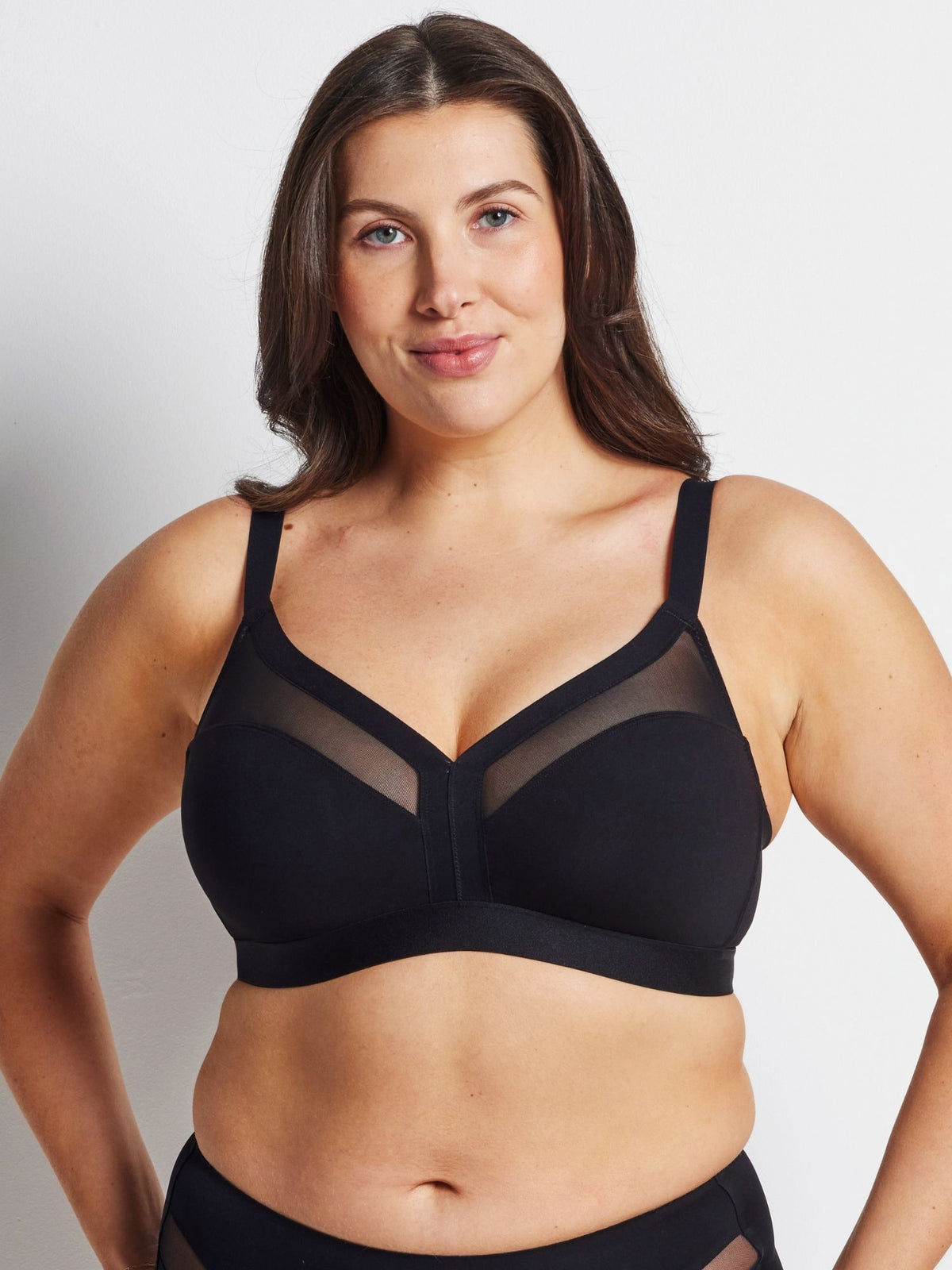 Hold Up Unreal Wire Free Bra in Black by Kayser Lingerie