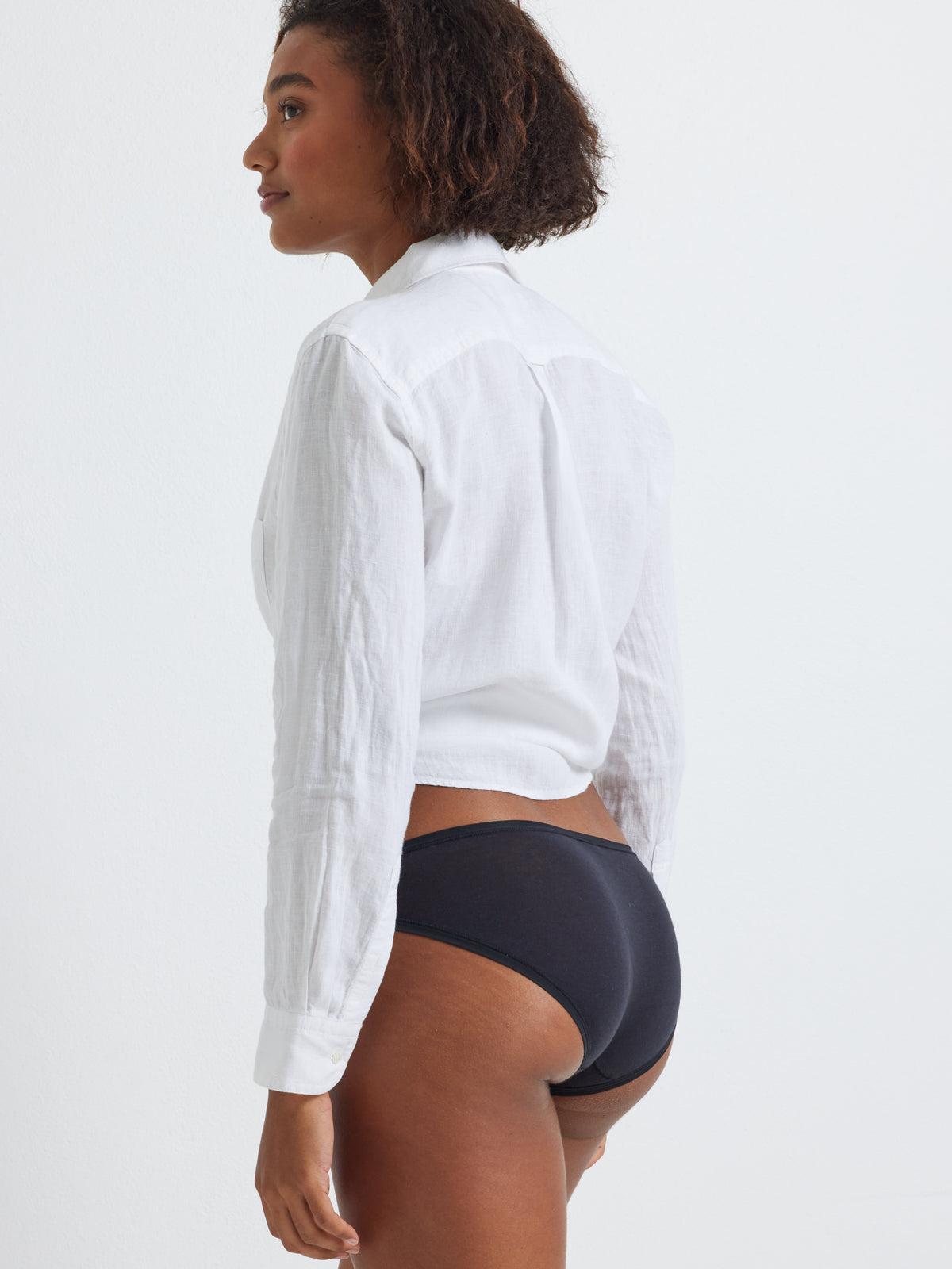 Pure Cotton Black Bikini Underwear by Kayser Lingerie