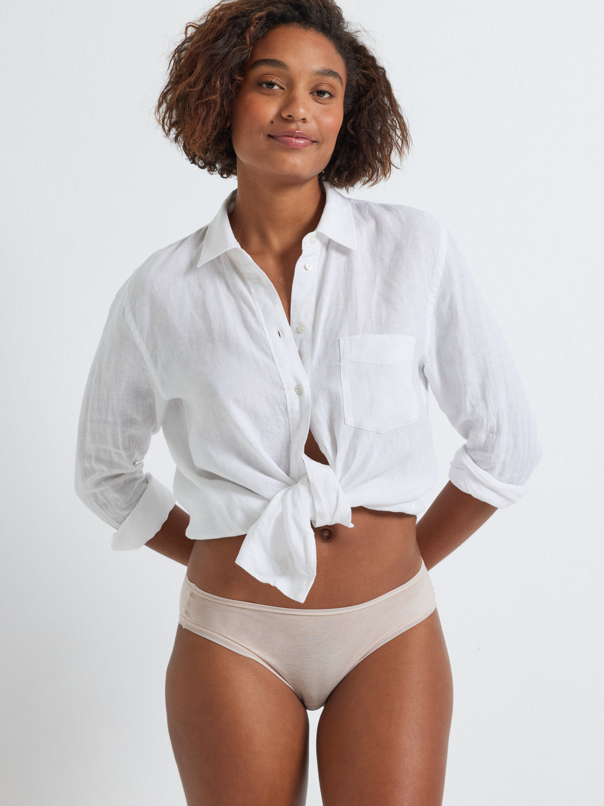 Pure Cotton Bikini Underwear in Nude by Kayser Lingerie