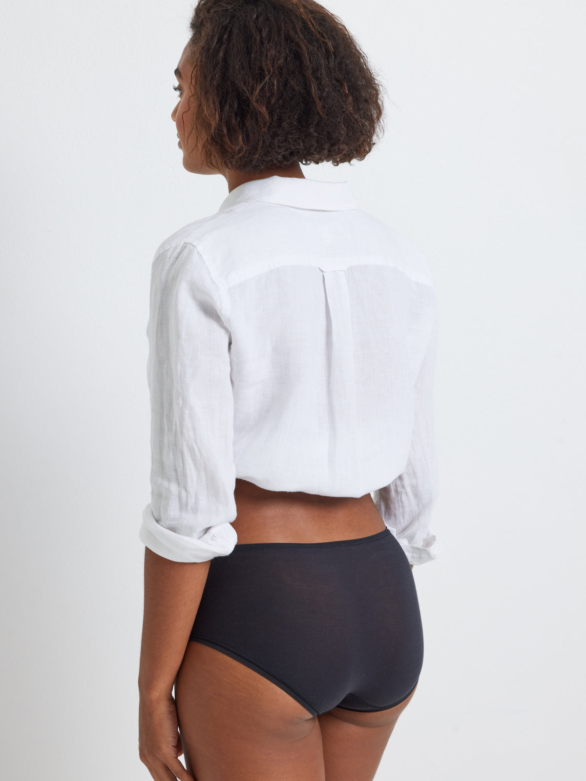 100% Cotton Black Full Brief Underwear by Kayser Lingerie