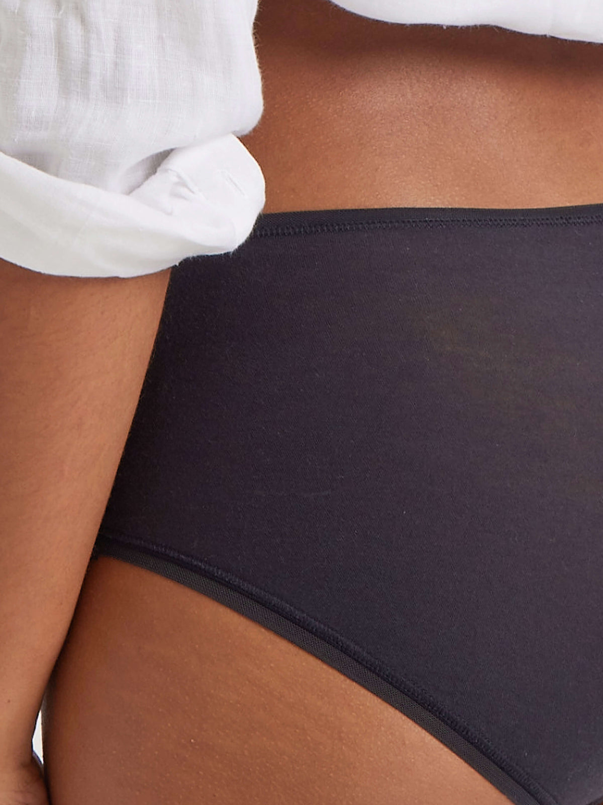 100% Cotton Black Full Brief Underwear by Kayser Lingerie