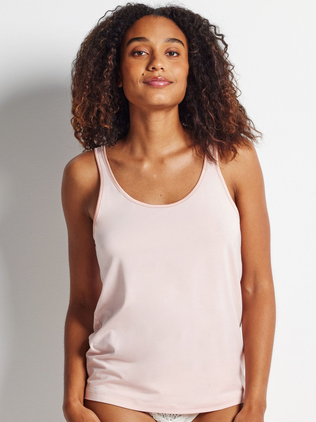 Satin Trim Cami in Peachy Keen by Kayser Lingerie