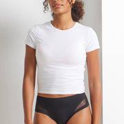 Sleek & Smooth High Cut Underwear in Black - Kayser Lingerie