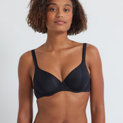 Total Comfort Luxe T-Shirt Bra in Black by Kayser Lingerie