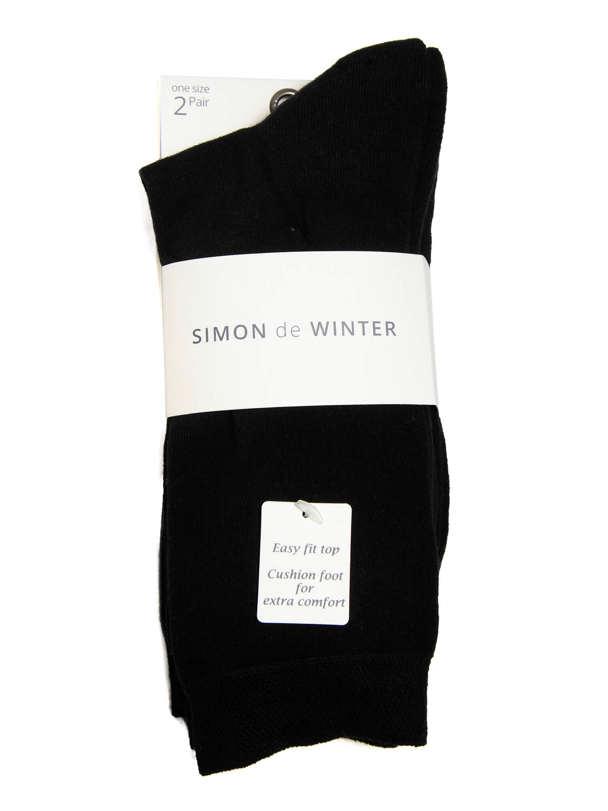 2 Pack Ladies Cushion Foot Crew Socks