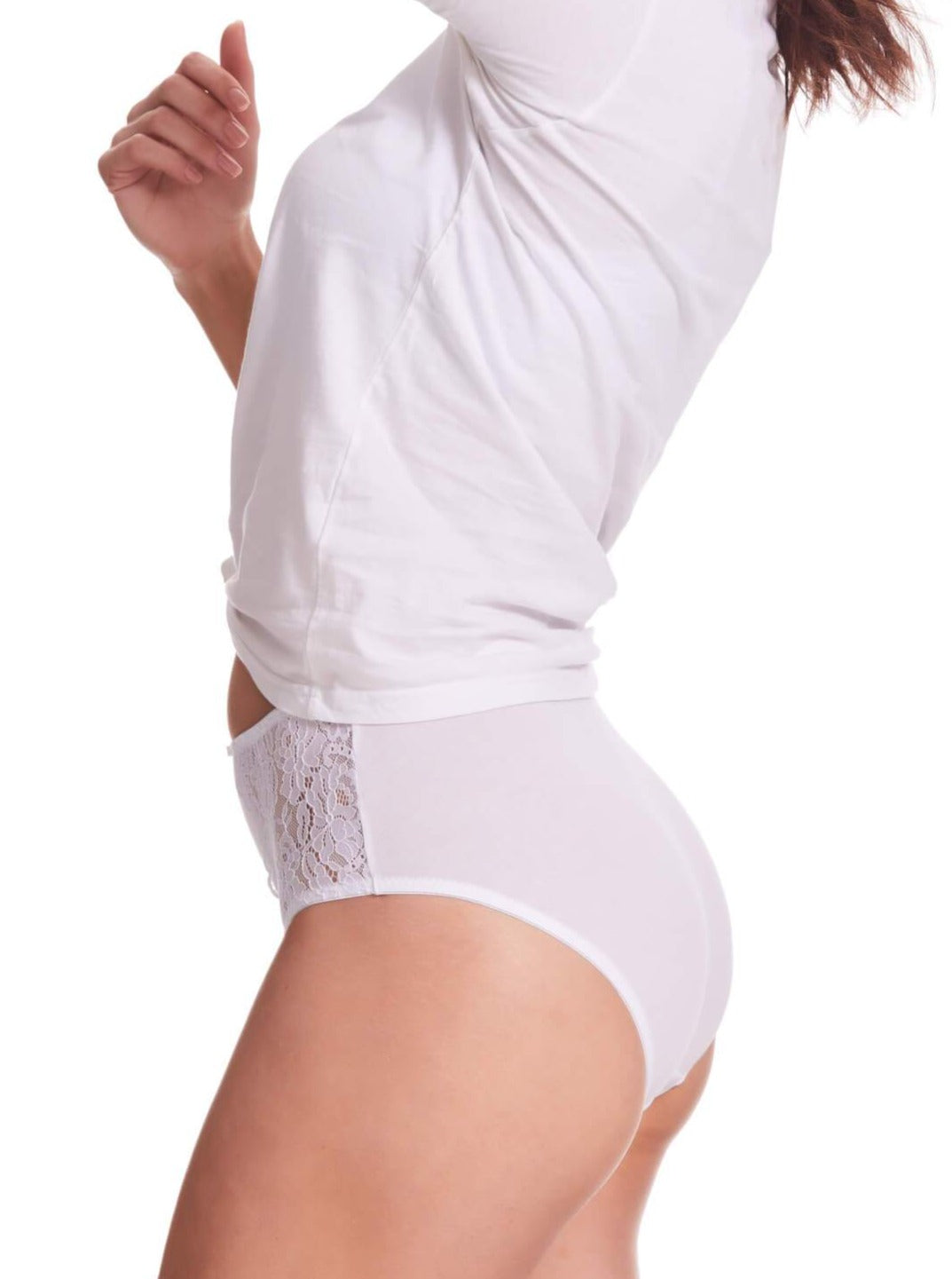 2 Pack Daily Essentials Stretch Lace & Cotton Full Brief (219)