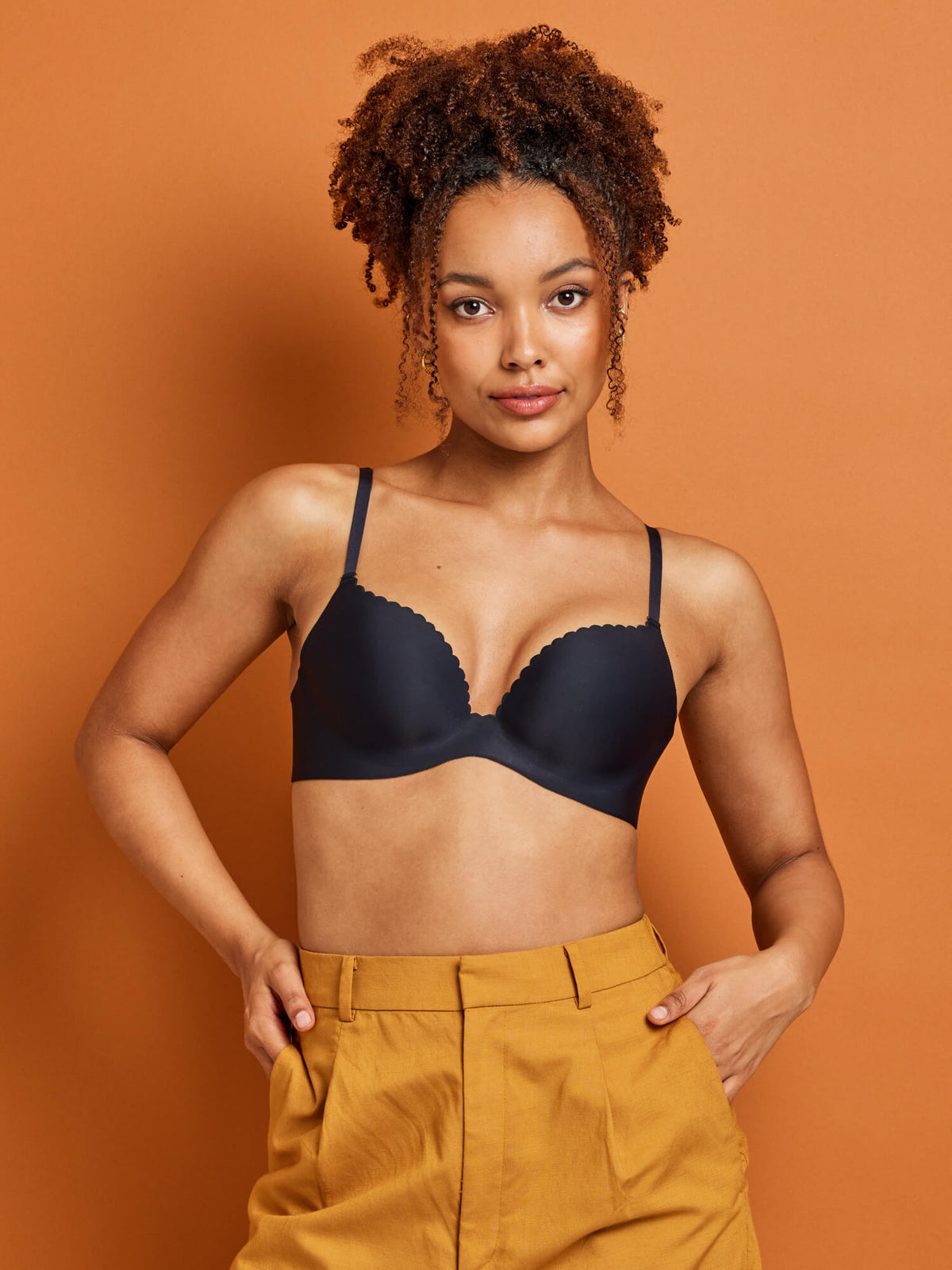 Best-selling Seamless Black T-shirt Bra by Kayser Lingerie