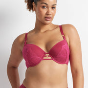 After Dark Out All Night Balconette Bra in Campari by Kayser Lingerie