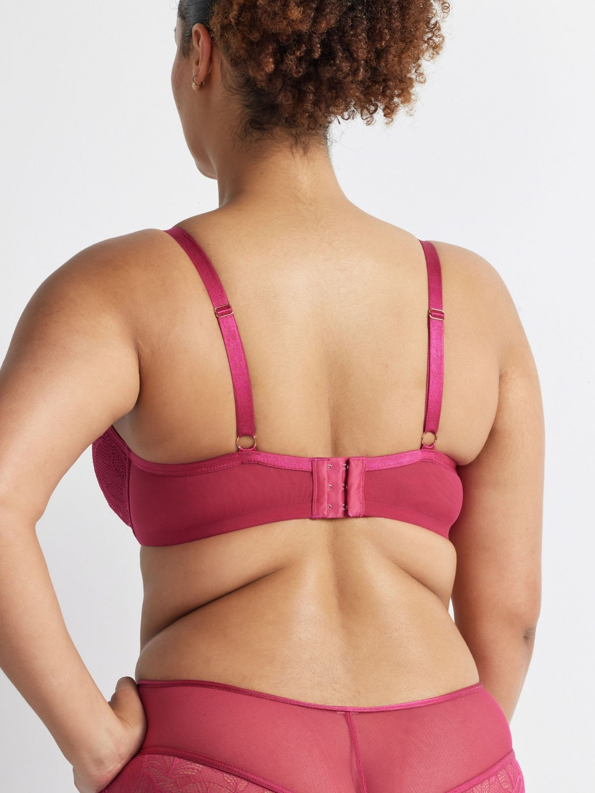 After Dark Out All Night Balconette Bra in Campari by Kayser Lingerie