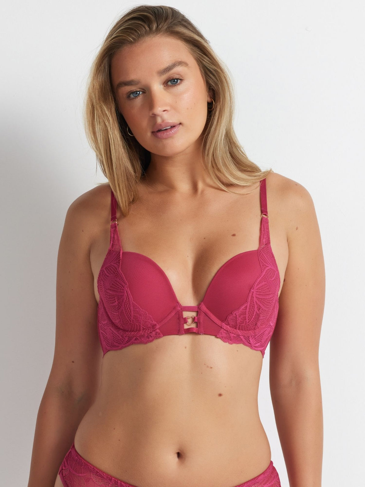 After Dark Out All Night Push Up Bra in Campari by Kayser Lingerie