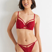 After Dark After Party G-String in Burgundy Red by Kayser Lingerie