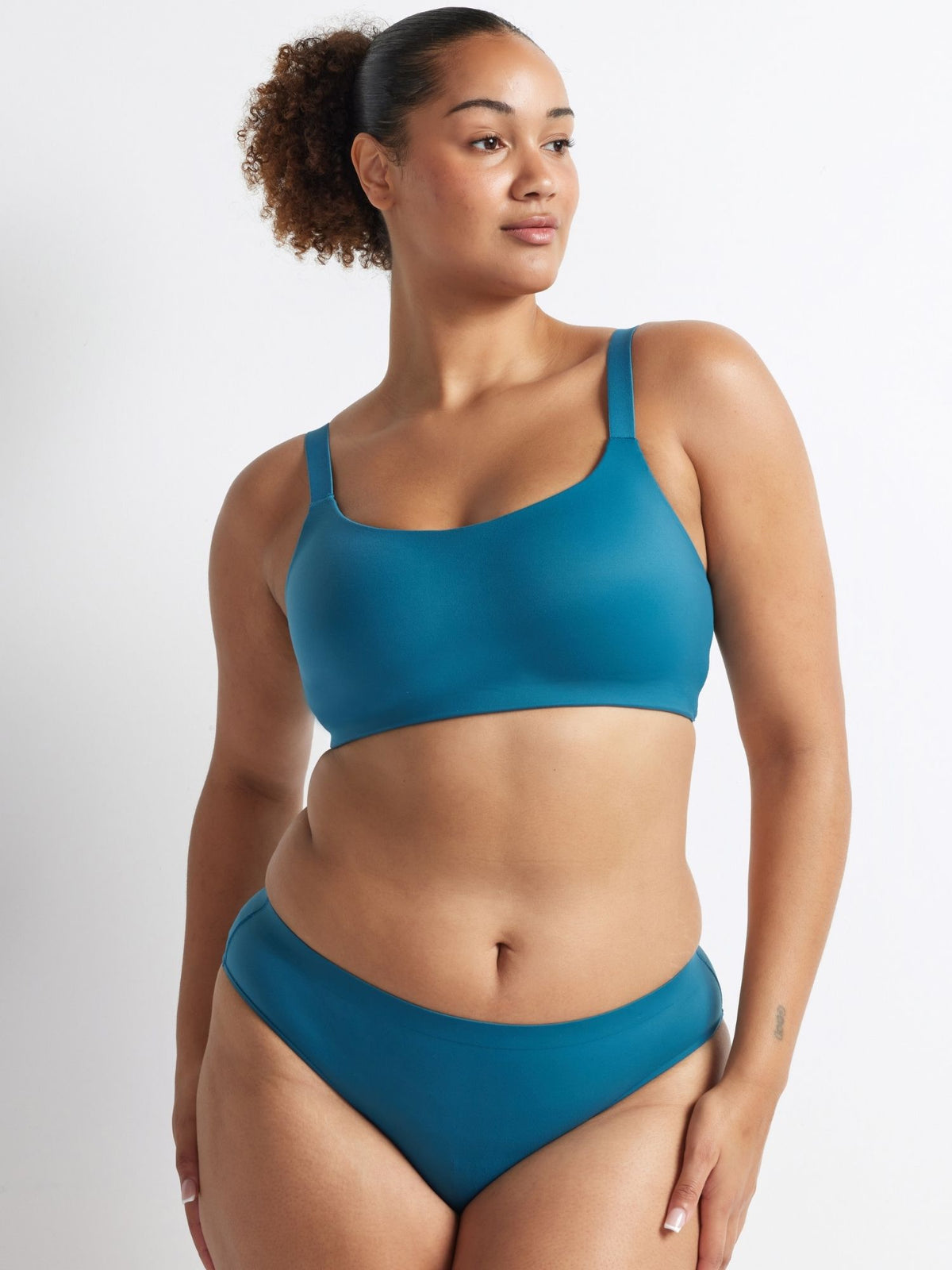 Alive Brazilian Bikini in Blue Coral by Kayser Lingerie