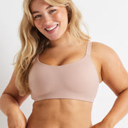 Alive Bandeau Wireless Bra in Latte / Nude by Kayser Lingerie