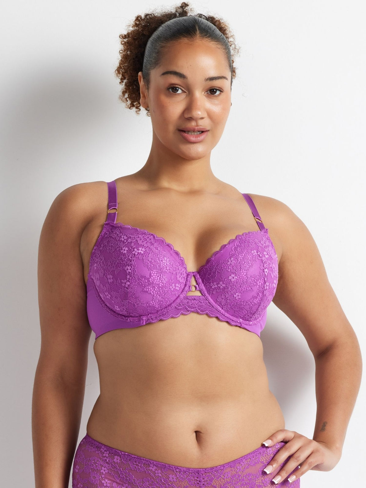 Be Free Lace DD+ Balconette Bra in Sweet Pea by Kayser Lingerie