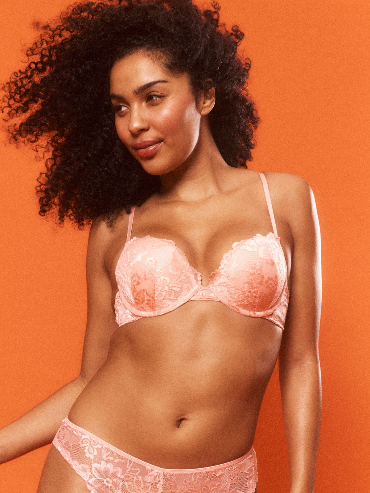 Brazilian Push-up Bra in Candlelight Peach by Kayser Lingerie