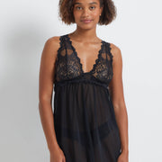 Brazilian Babydoll Chemise Nightie in Black by Kayser Lingerie

