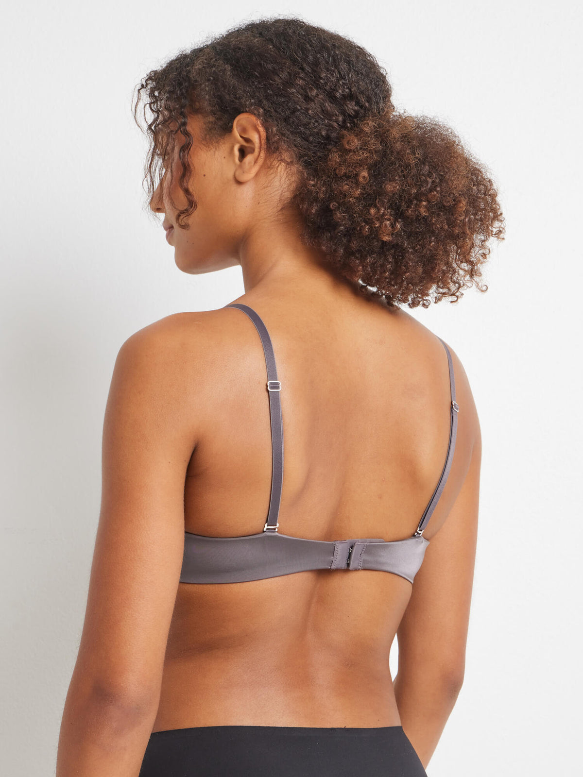 Total Comfort Contour Push Up Bra in Charcoal by Kayser Lingerie