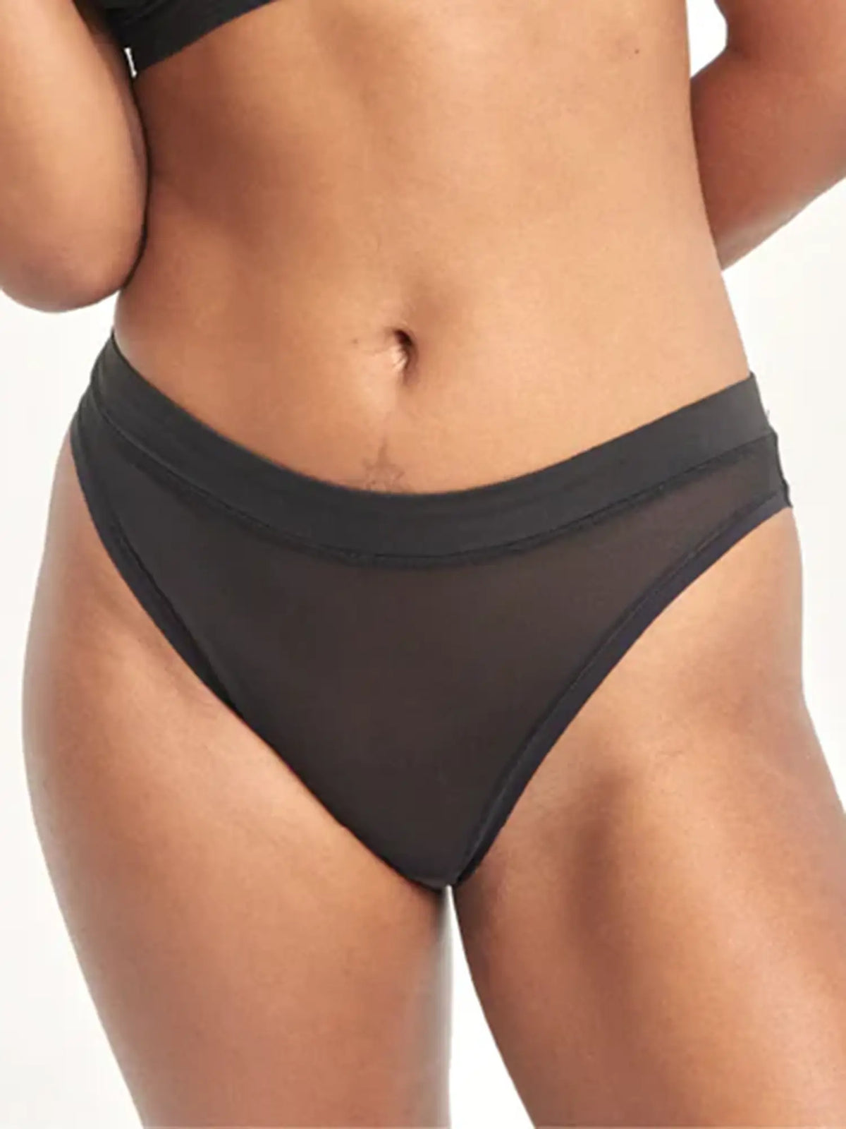 Be You High Cut Mesh Brief