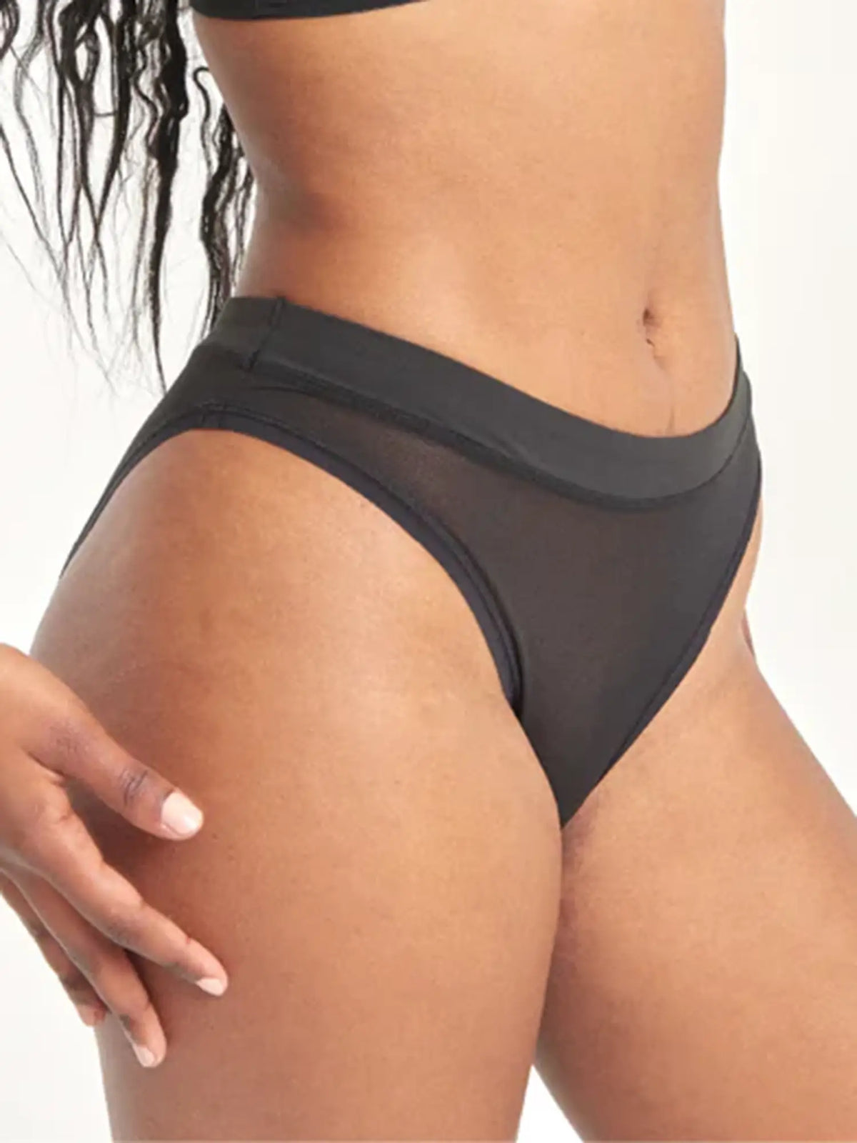 Be You High Cut Mesh Brief