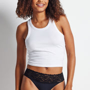 Glowlights Bikini Brief in Black by Kayser Lingerie
