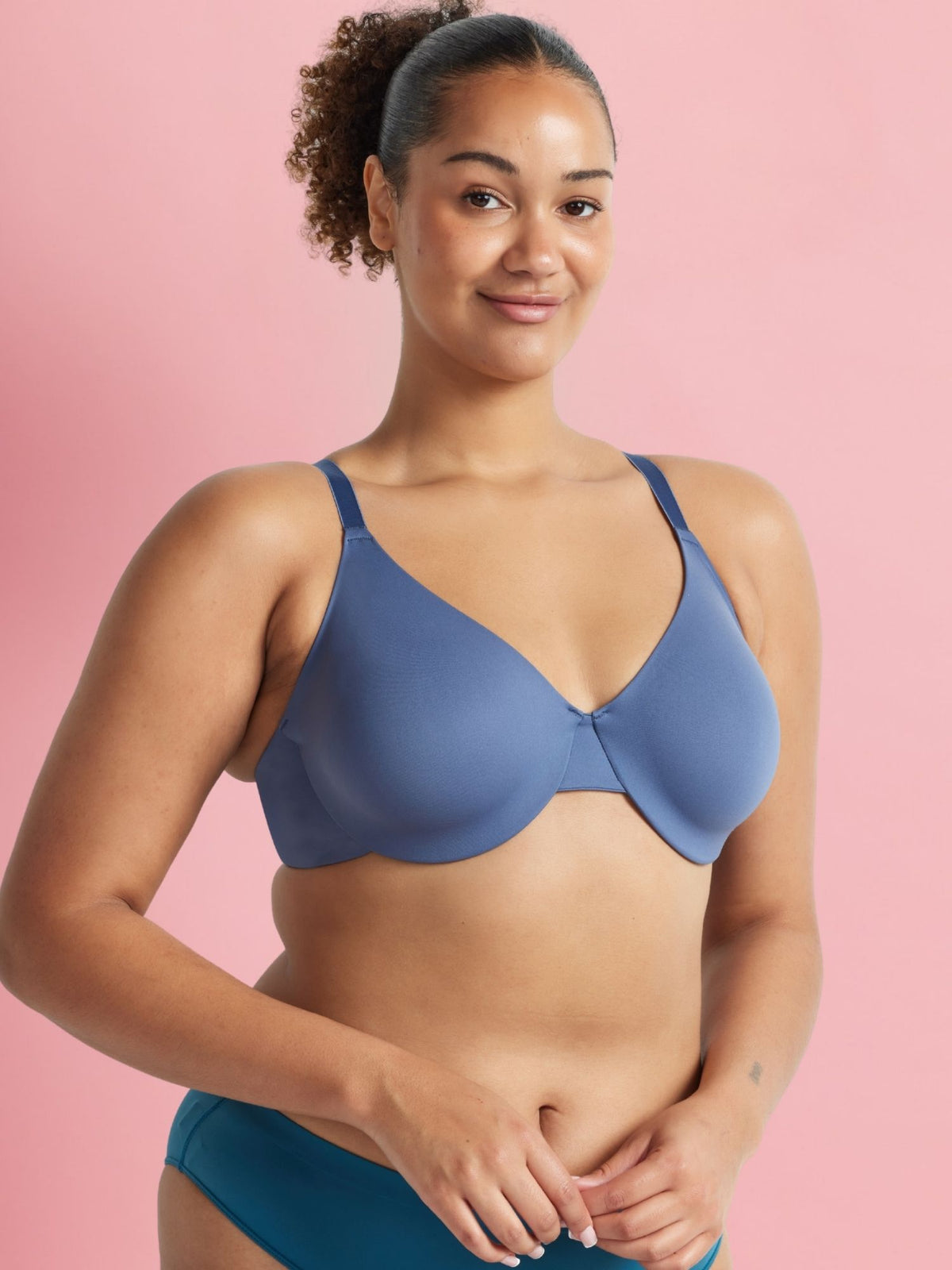 Hold Up Iconic Underwire Bra in Vintage Indigo by Kayser Lingerie Australia