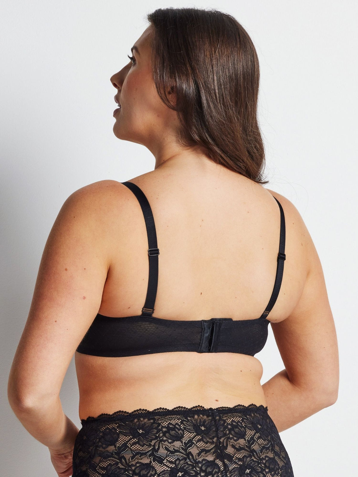 Hold Up Epic Lace Underwire Bra in Black by Kayser Lingerie