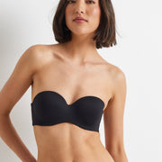 Indulgence Strapless Convertible Bra in Black by Kayser Lingerie