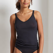 Pure Cotton Cami in Black by Kayser Lingerie