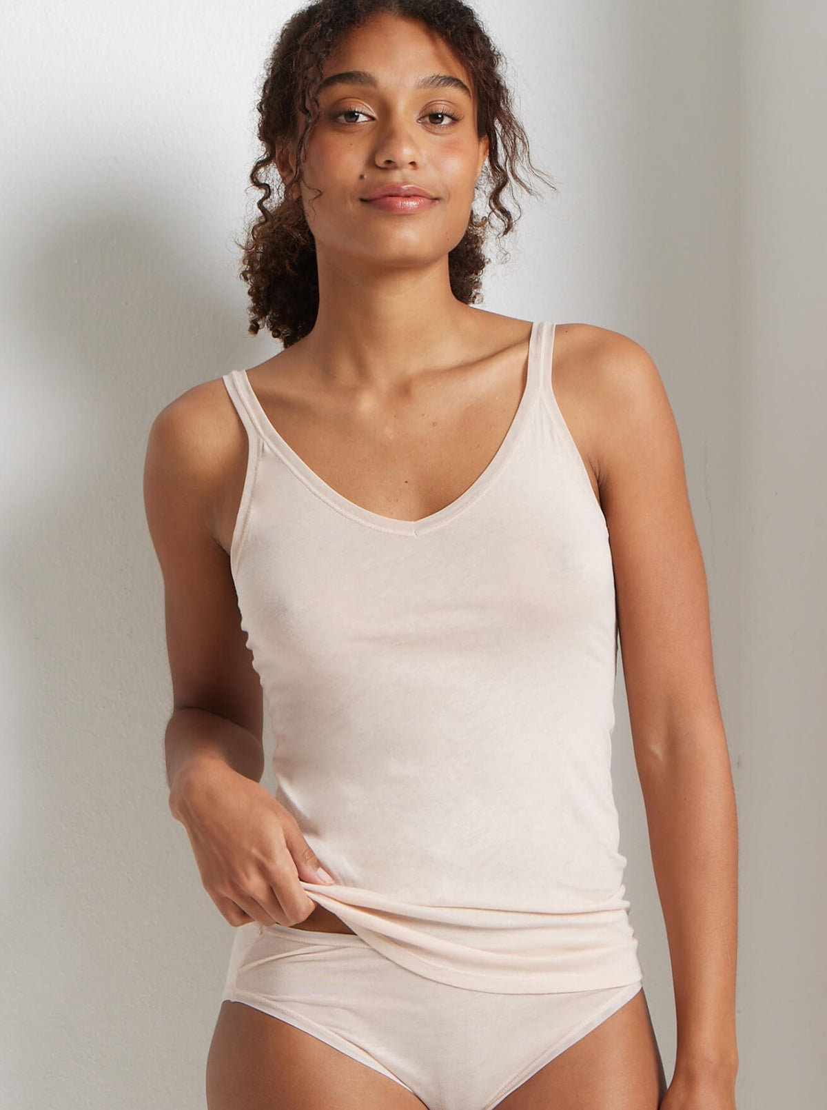 Pure Cotton Cami in Honey Beige - Kayser Lingerie