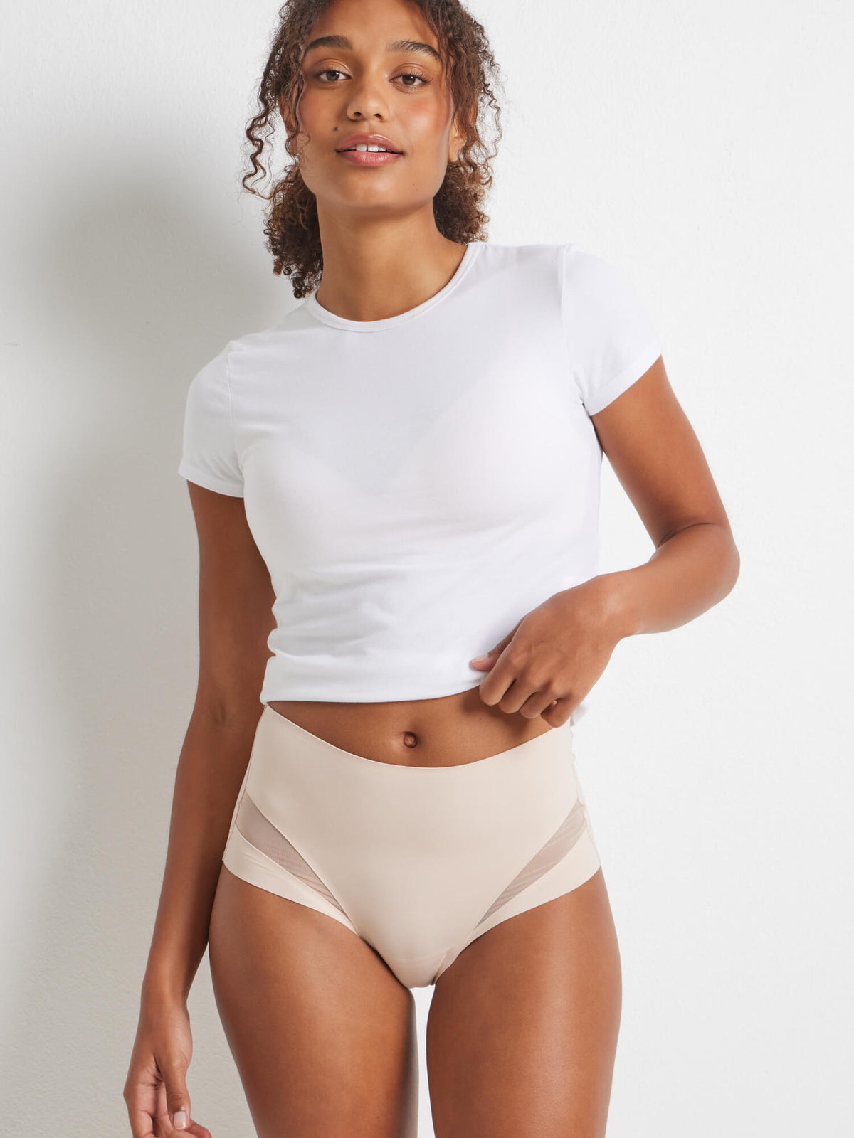 Sleek &amp; Smooth Full Brief in Blush - Kayser Lingerie