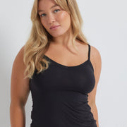 NEW Supima Bliss Cotton Cami in Black by Kayser Lingerie