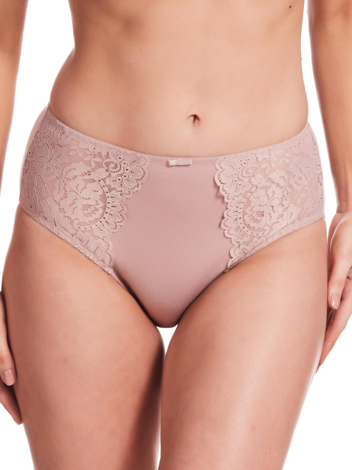 2 Pack Cotton &amp; Lace Full Brief in Blush - Kayser Lingerie