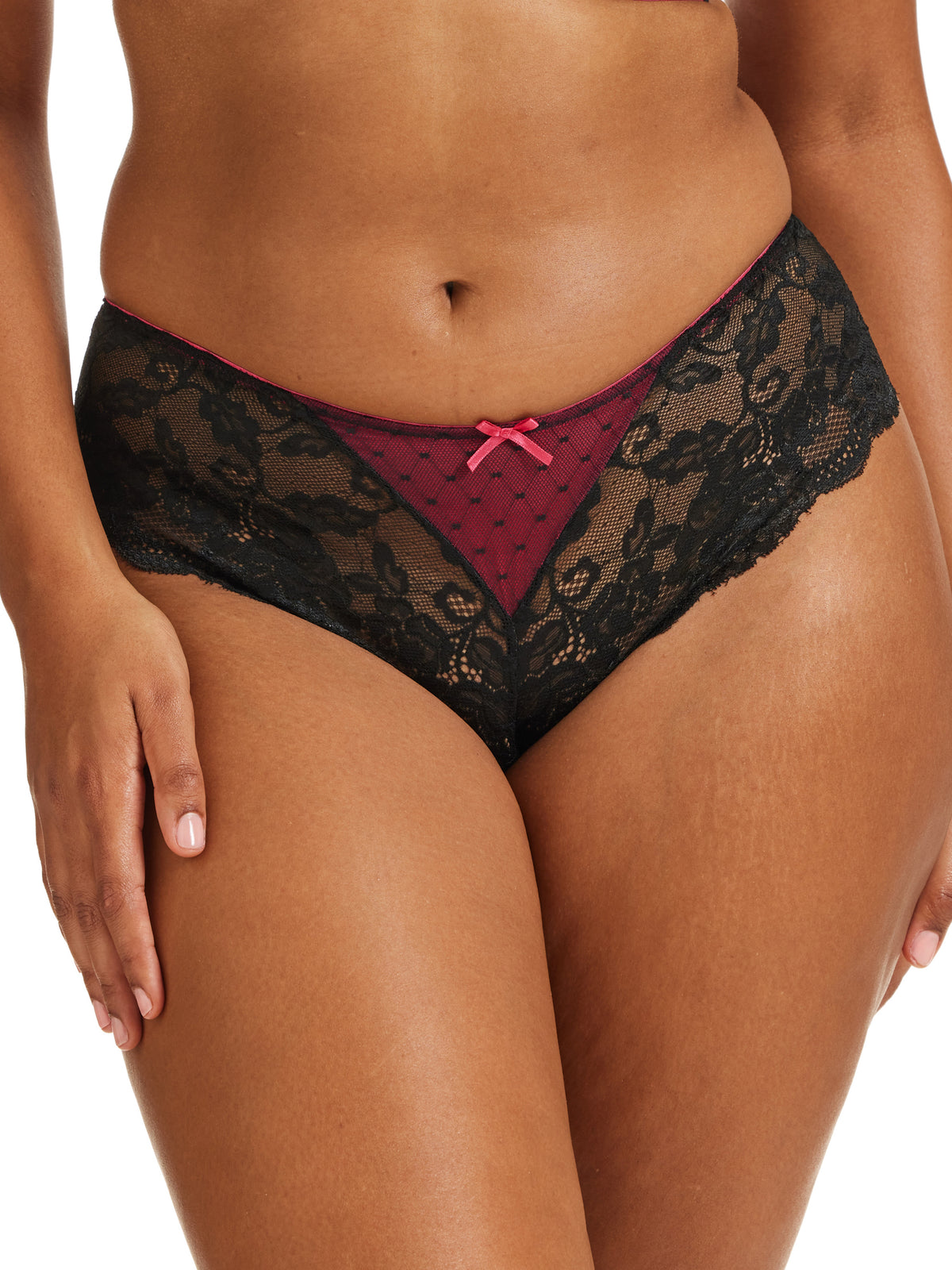 CIU Carina Bikini in Black/Toreador Red by Kayser Lingerie