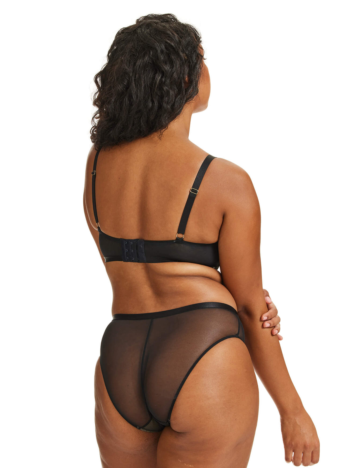 Curve It Up Confident Balconette Bra in Black by Kayser Lingerie