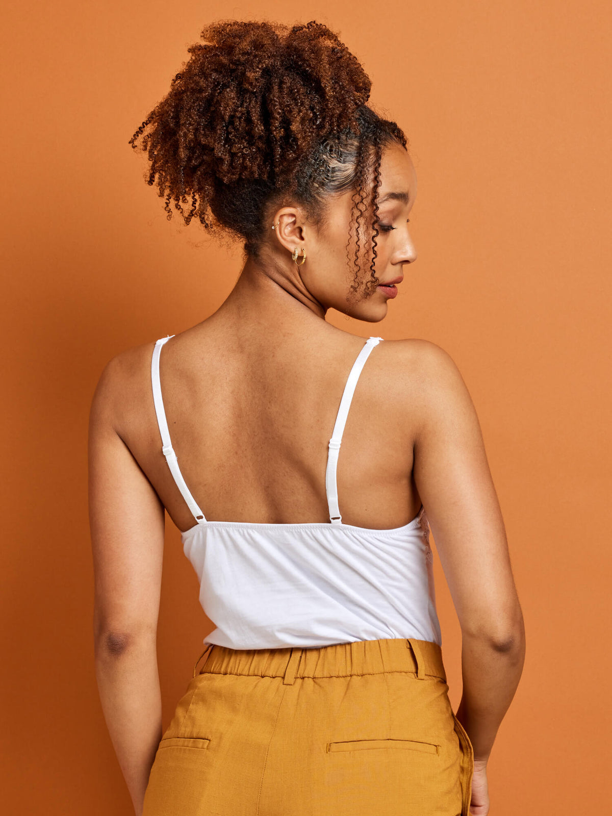 Kayser Perfects Cotton &amp; Lace Camisole in White by Kayser Lingerie