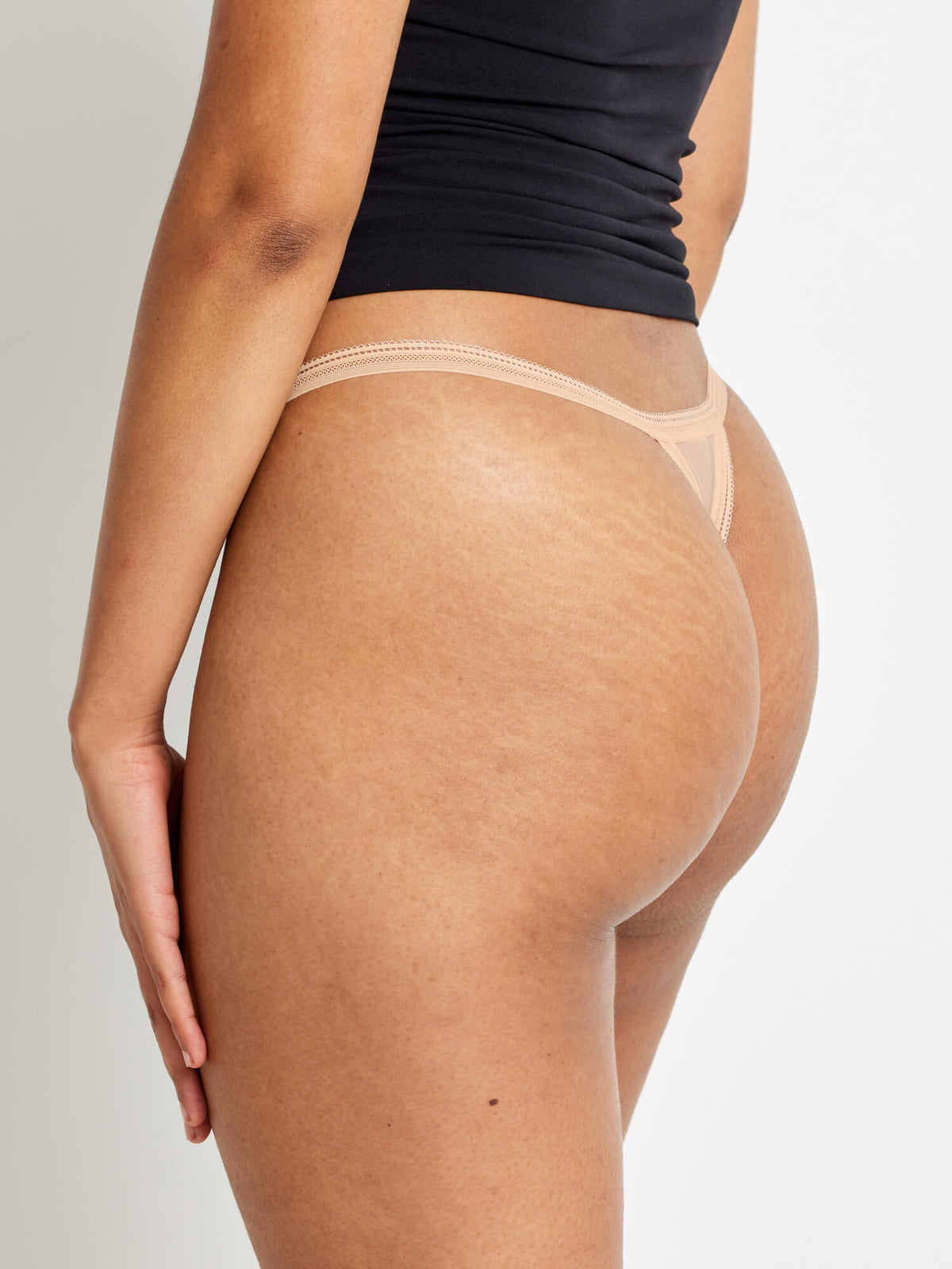 Brazilian String Gee in Rugby Tan by Kayser Lingerie