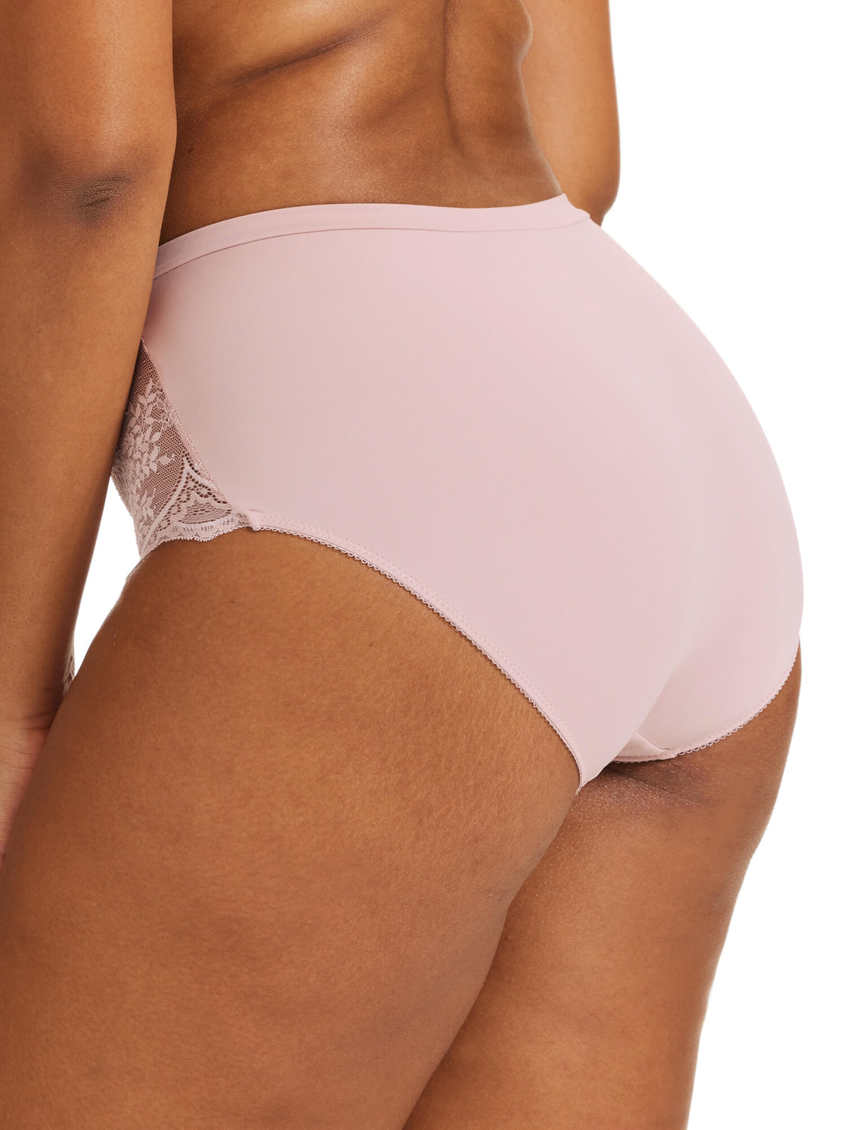 Recycled Microfibre &amp; Lace Full Brief in Blush by Kayser Lingerie